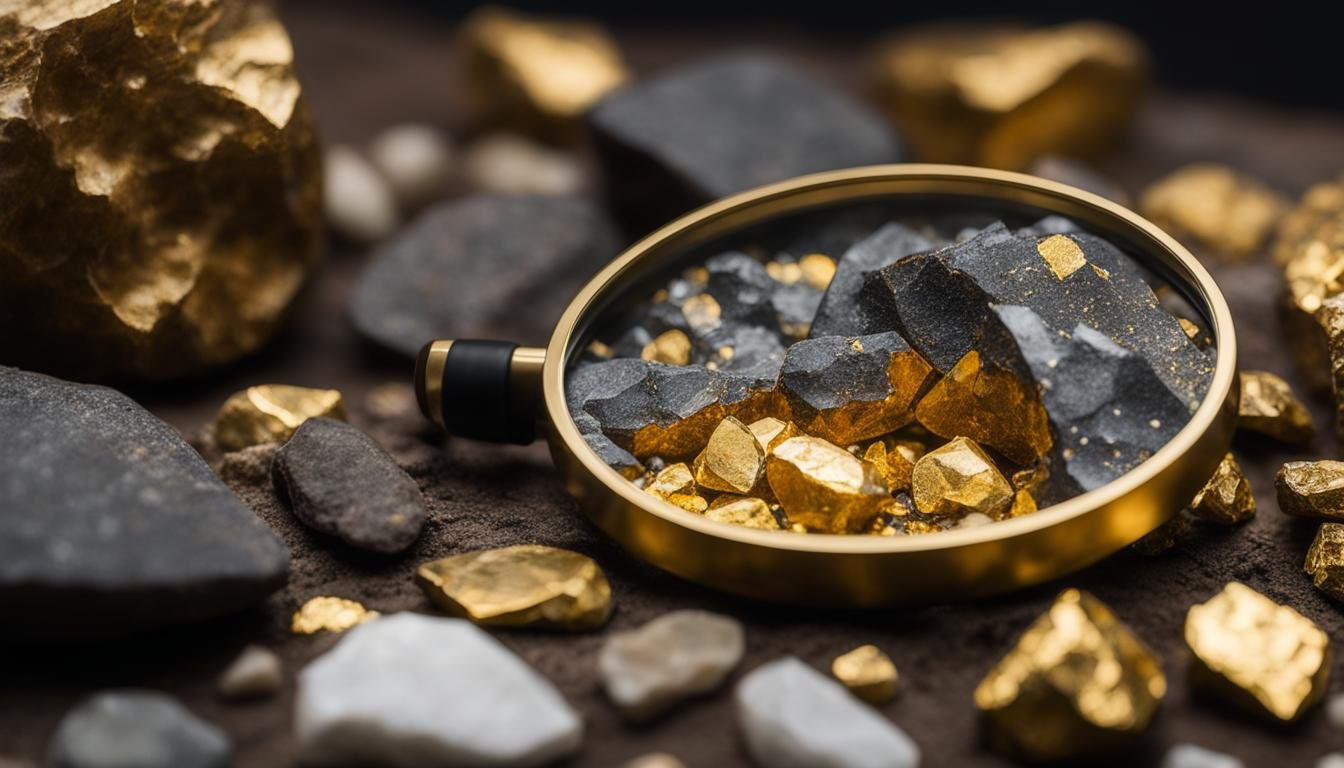 how to identify gold ore