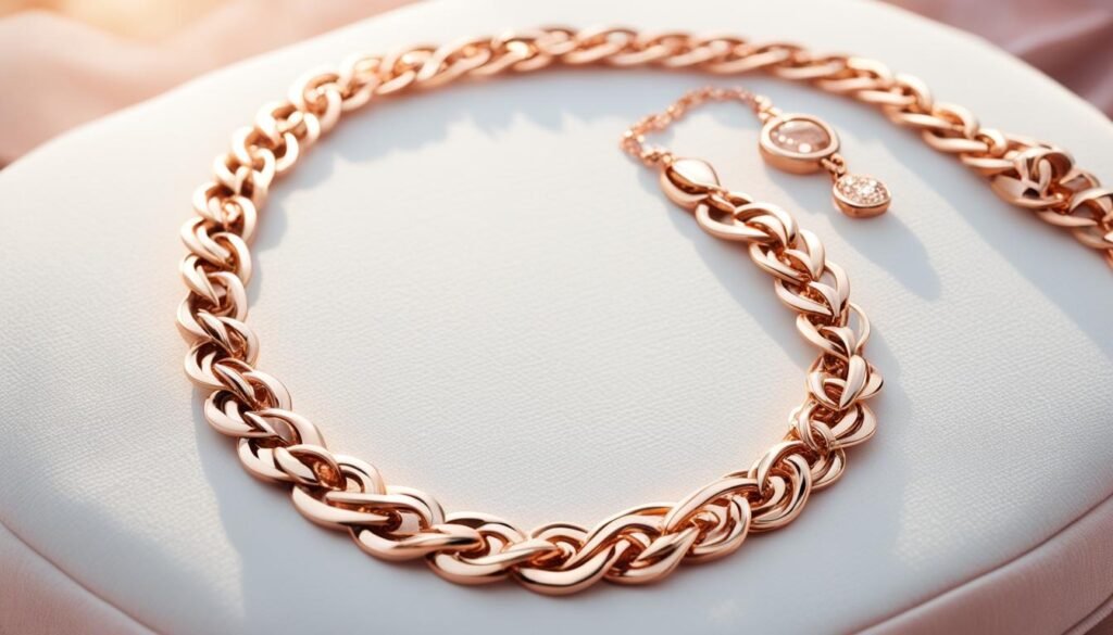 pink gold jewelry