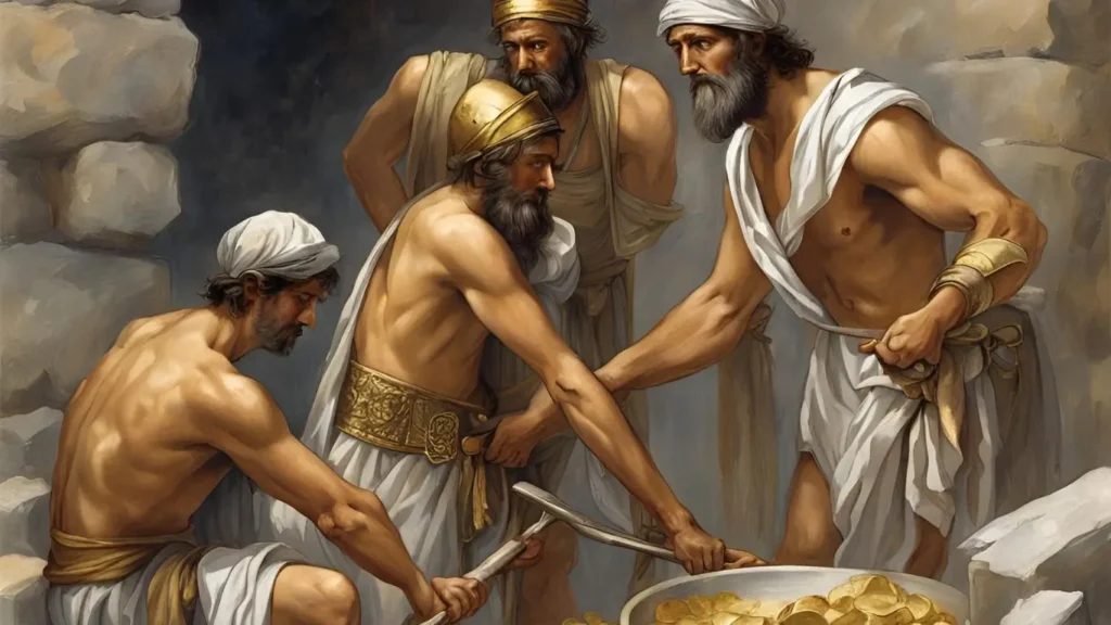 Gold mining greatly boosted the ancient Greek economy.