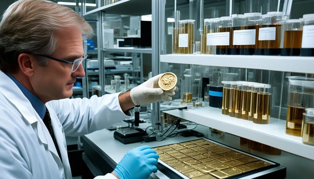 geochemical analysis of gold artifacts