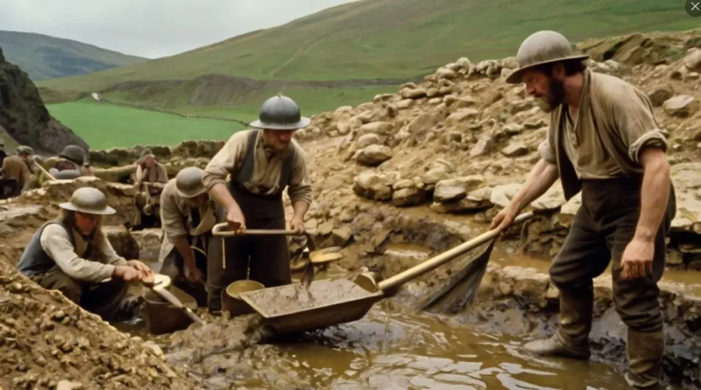 gold mining in the British Isles underwent significant changes
