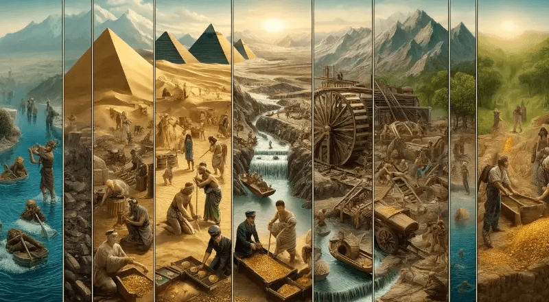 Gold Mining Across Civilizations