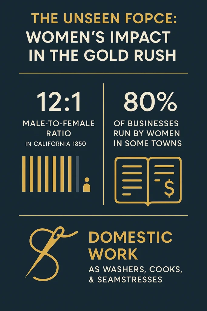 The Unseen Force: Women's Impact in the Gold Rush