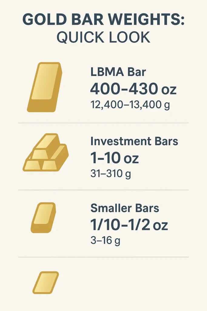 Gold Bar Weights Quick Look