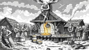 ancient gold smelting process in europe