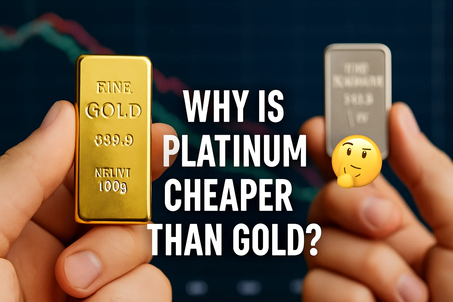 why is platinum cheaper than gold