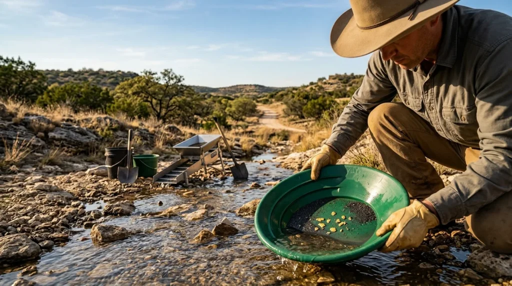 Gold Mining in Texas