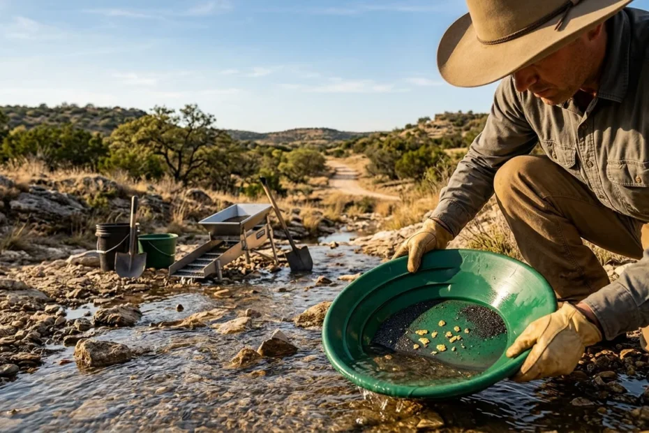 Gold Mining in Texas