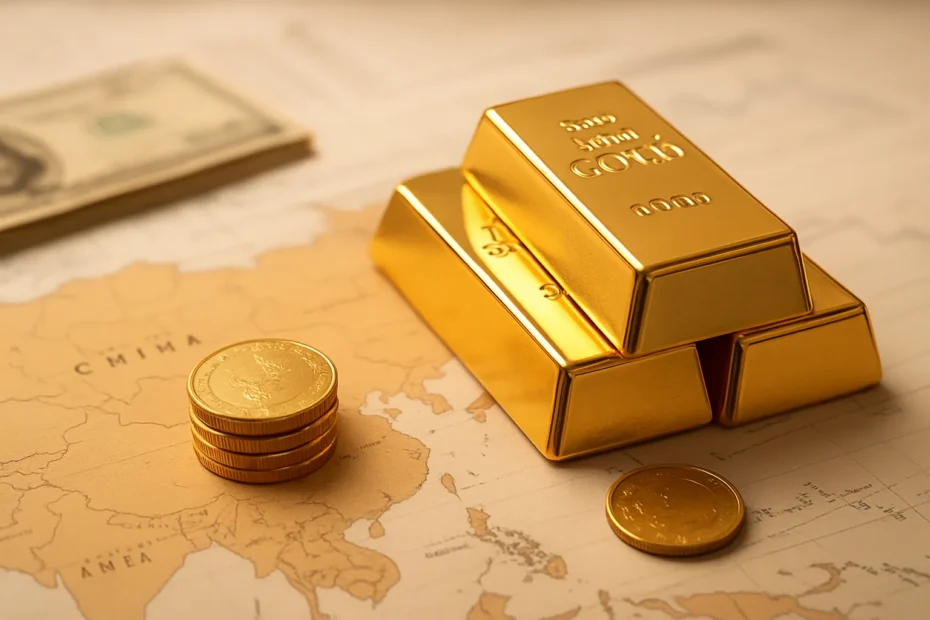 Growing demand for gold in emerging markets featured image with bullion and macro context