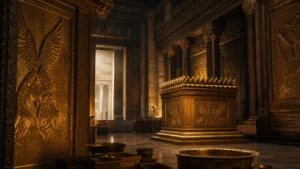 Documentary reconstruction of gold-covered interior surfaces in Solomon's Temple