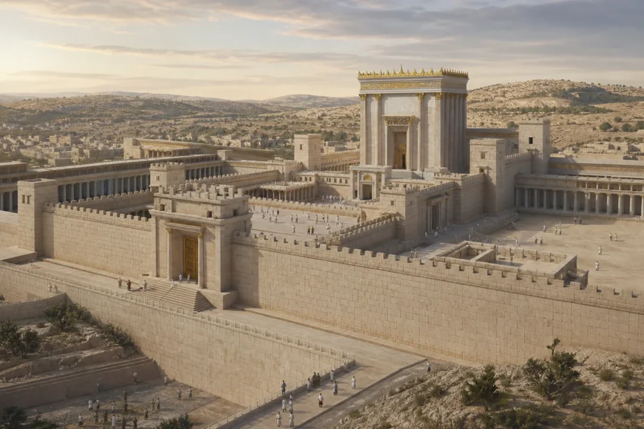 Historical reconstruction of Herod's Temple and the Temple Mount in Jerusalem
