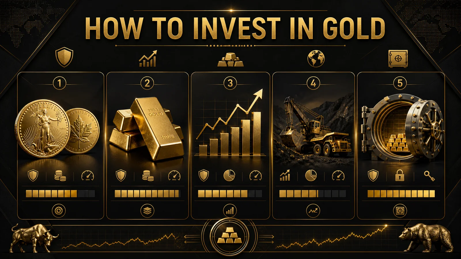 Infographic showing a gold exploration framework from geology and data to drilling and risk checks
