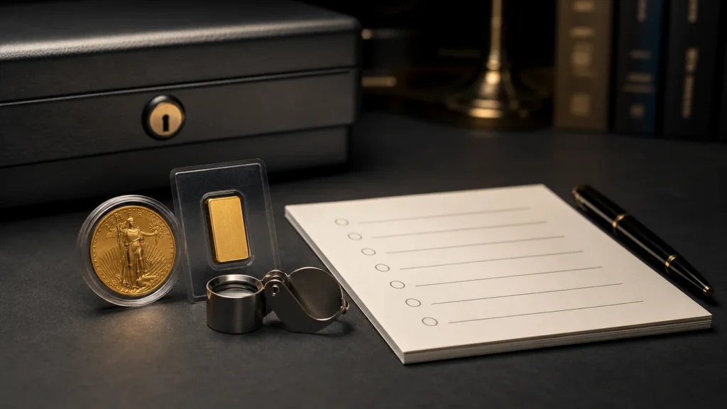 Free Gold Guide for Beginners — Coins, Bars, Costs, and Storage