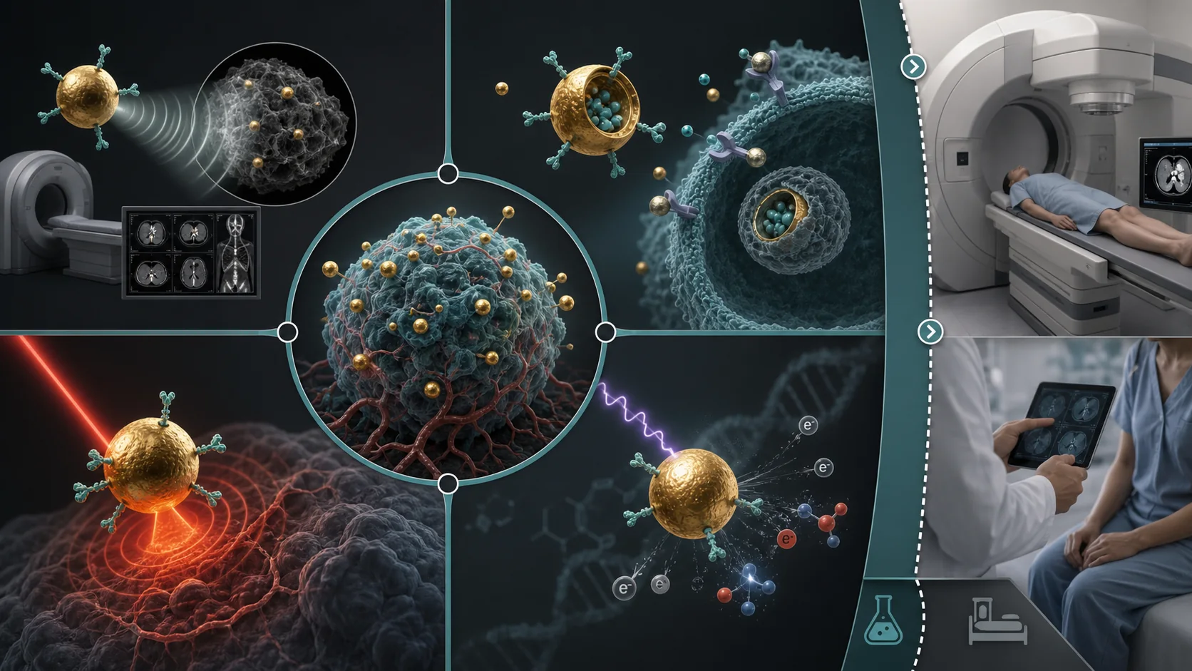 Evidence ladder for gold nanoparticles in cancer research from laboratory studies to clinical care