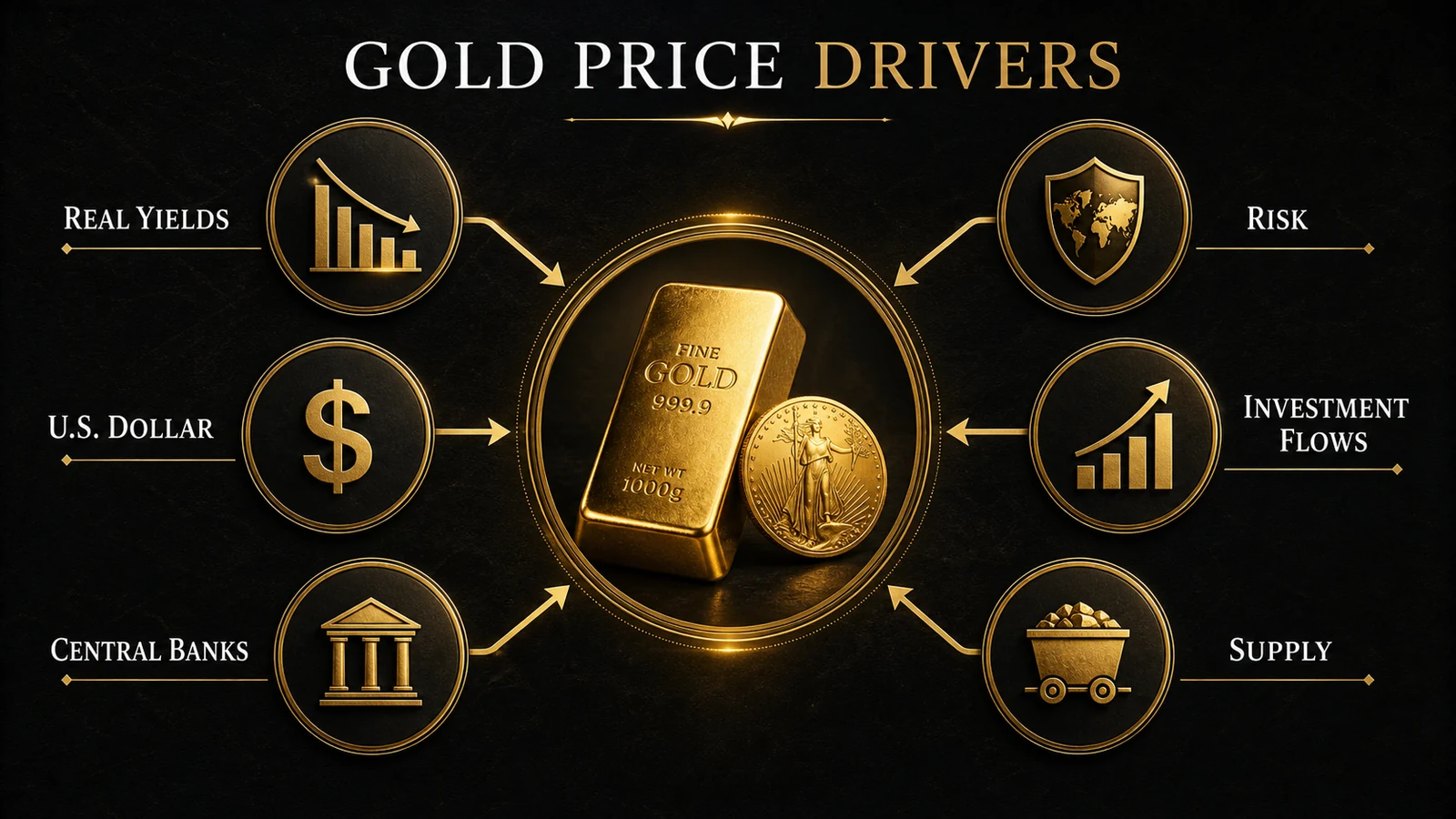 Why Gold Prices Rise visual decision guide