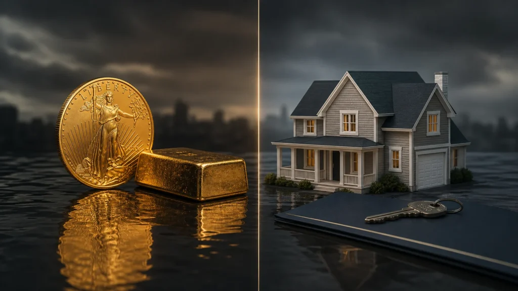 Gold vs Real Estate in a Recession — Liquidity, Leverage, and Returns