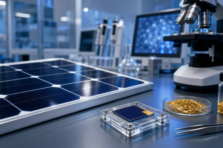 Gold in Solar Panels: Real Uses, Research, and Alternatives