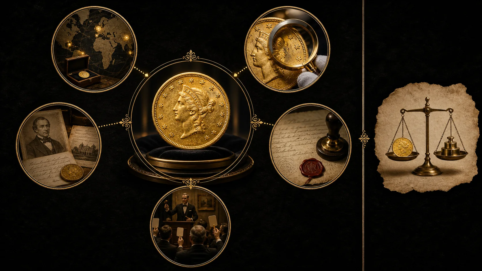 Comparison of verified multimillion-dollar gold coin auction records