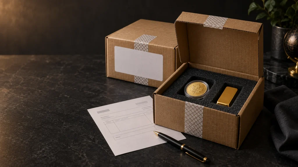 how to ship gold safely with insurance